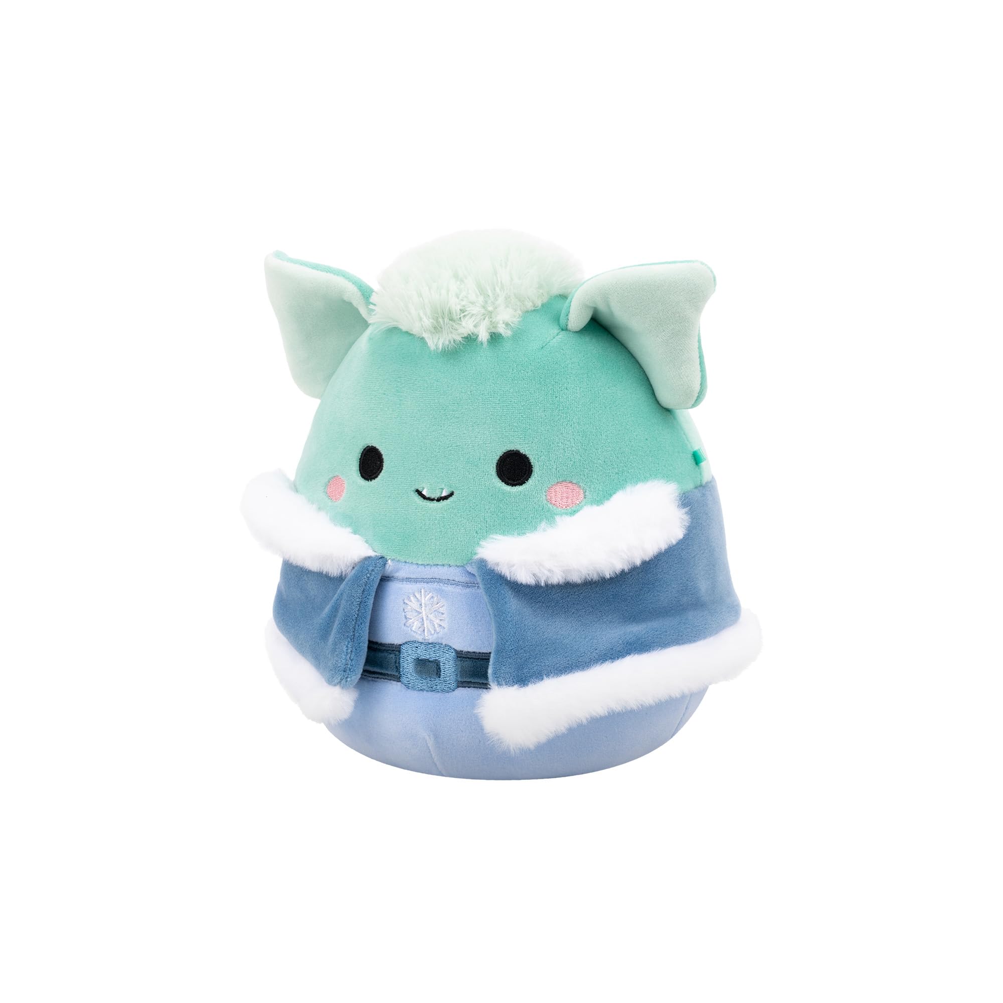 Squishmallows 7.5-Inch Troye the Teal Troll in Winter Outfit Plush - Ages 3+ 10