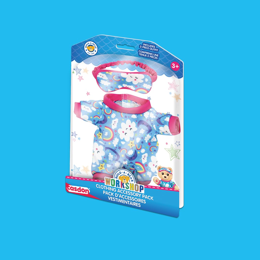 Casdon Build-A-Bear Workshop Night Time Onesie Clothing Pack for Mini Bear 3