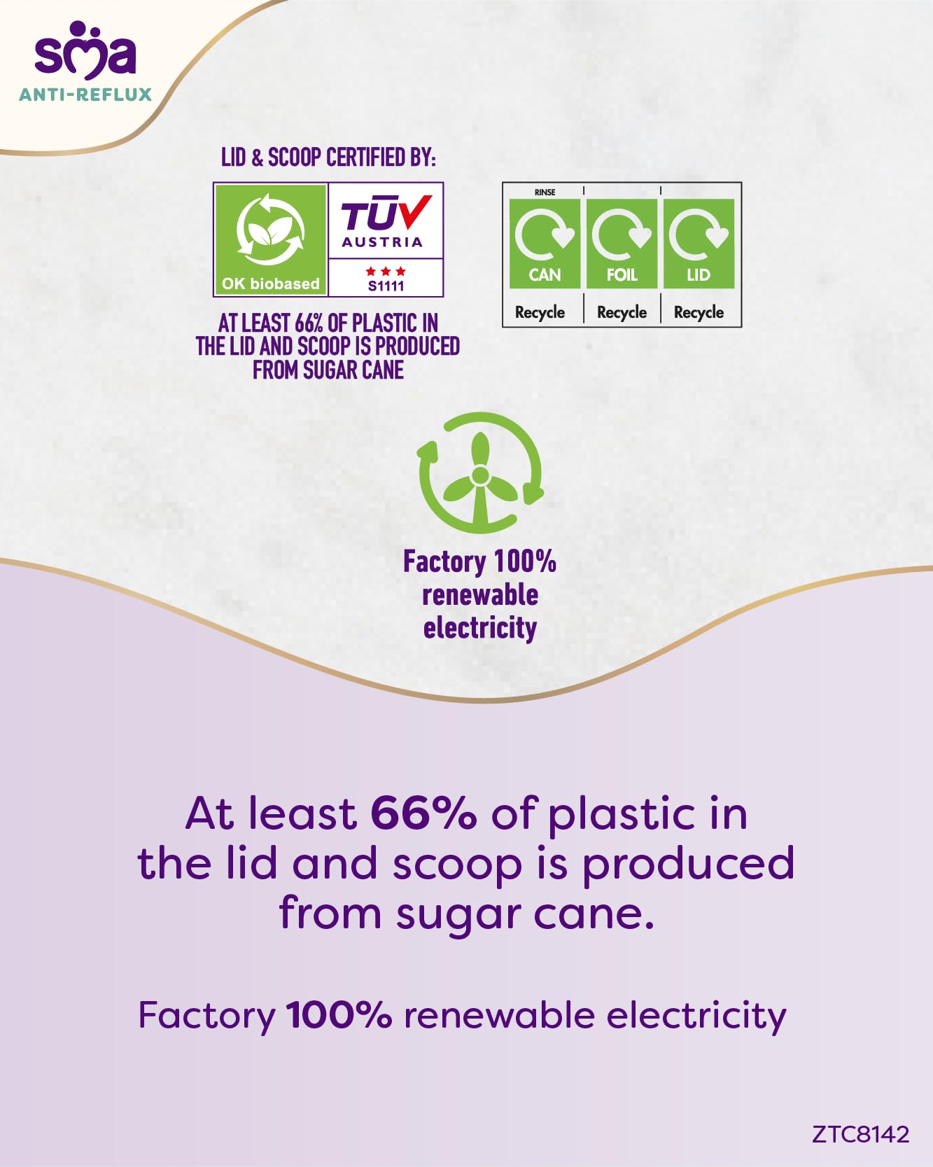 SMA Anti Reflux Baby Milk Powder Formula, From Birth, 800g (Pack of 1)