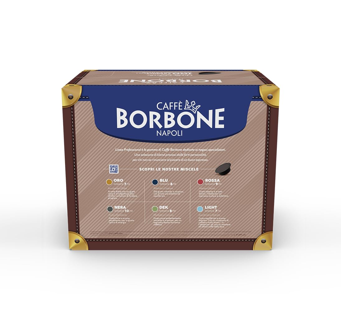 Caffè Borbone Don Carlo Blue Coffee Blend - 100 Capsules for Lavazza A Modo Mio Machines