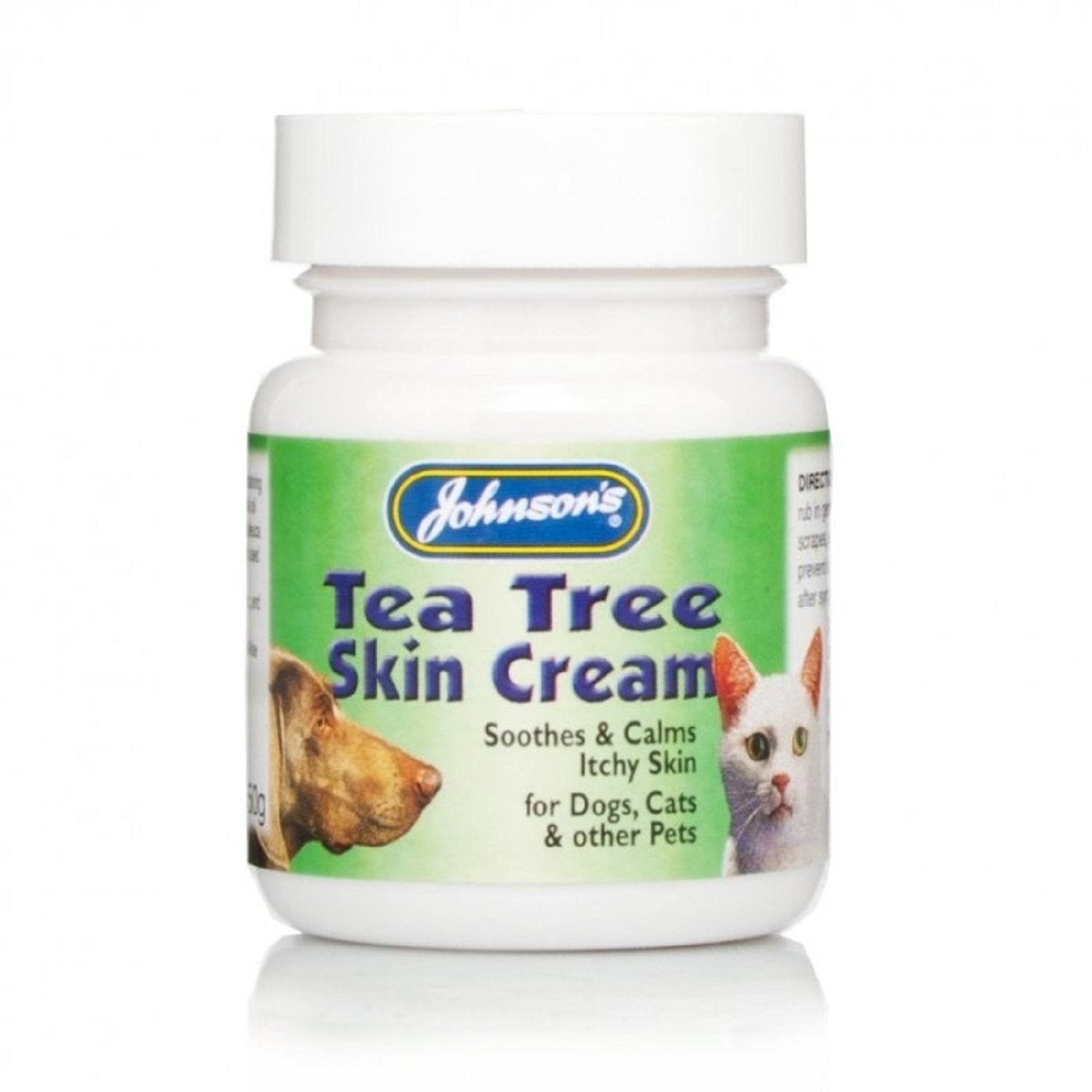 Johnsons Veterinary Products Tea Tree Skin Cream for Dogs & Pets | Antiseptic & Healing | 50g
