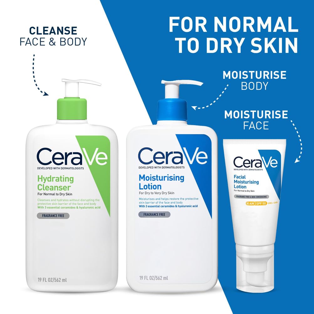 CeraVe Moisturising Lotion - Daily Face & Body Moisturiser (With 3 Essential Ceramides) 5