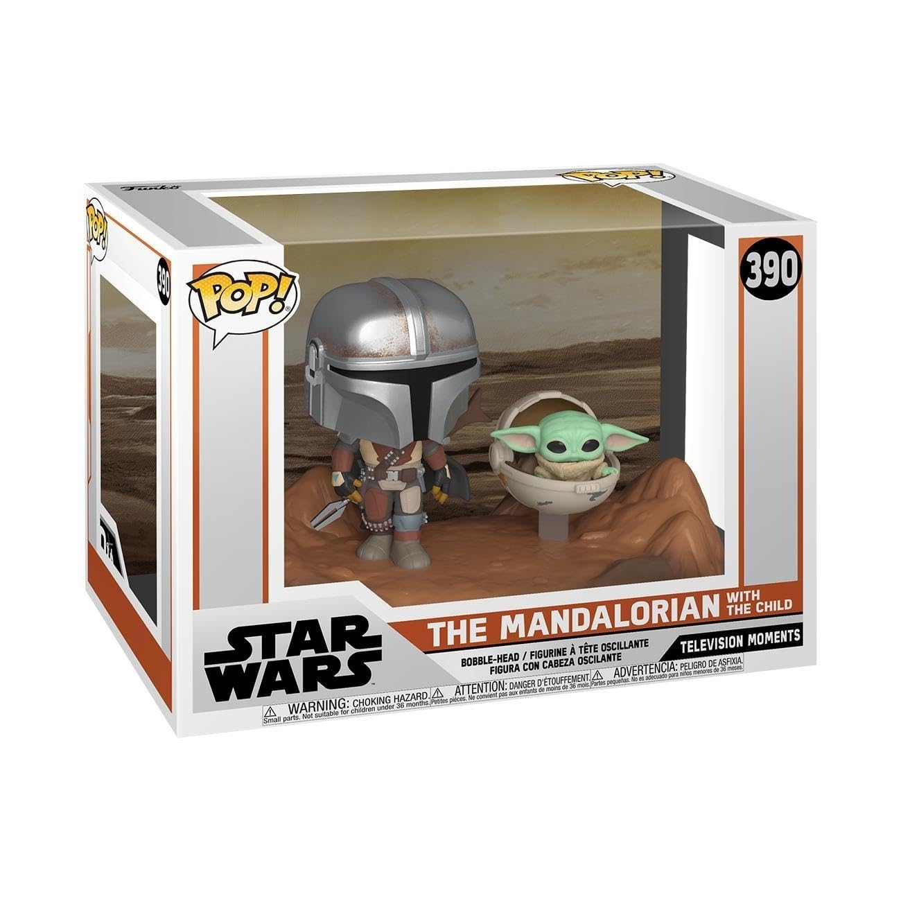 Funko Pop! Movies Star Wars - The Mandalorian with Child Vinyl Figure #390 5