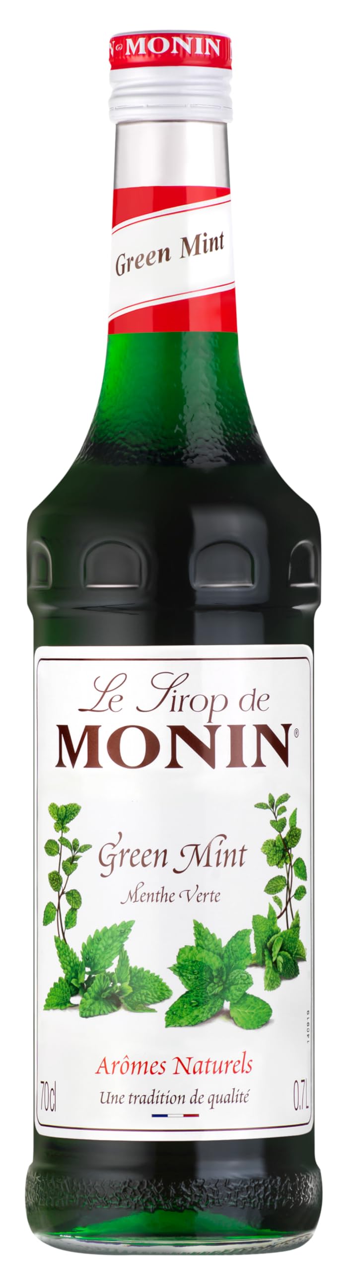 MONIN Green Mint Syrup 700ml - Vegan, Allergen-Free, Natural Flavouring for Cocktails, Mocktails & Drinks