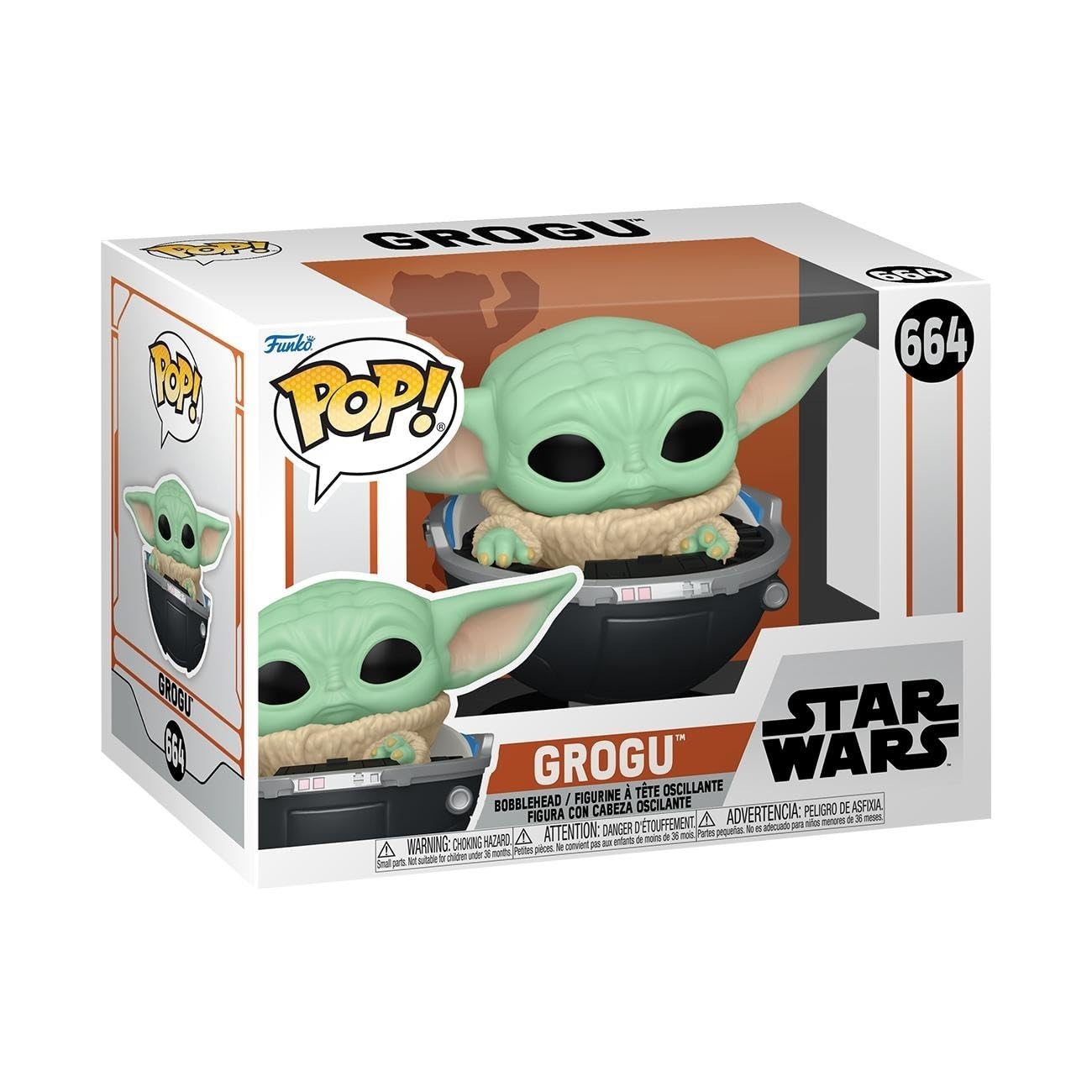 Funko Pop! Vinyl: Star Wars - Grogu (The Child, Baby Yoda) Collectible Figure 9