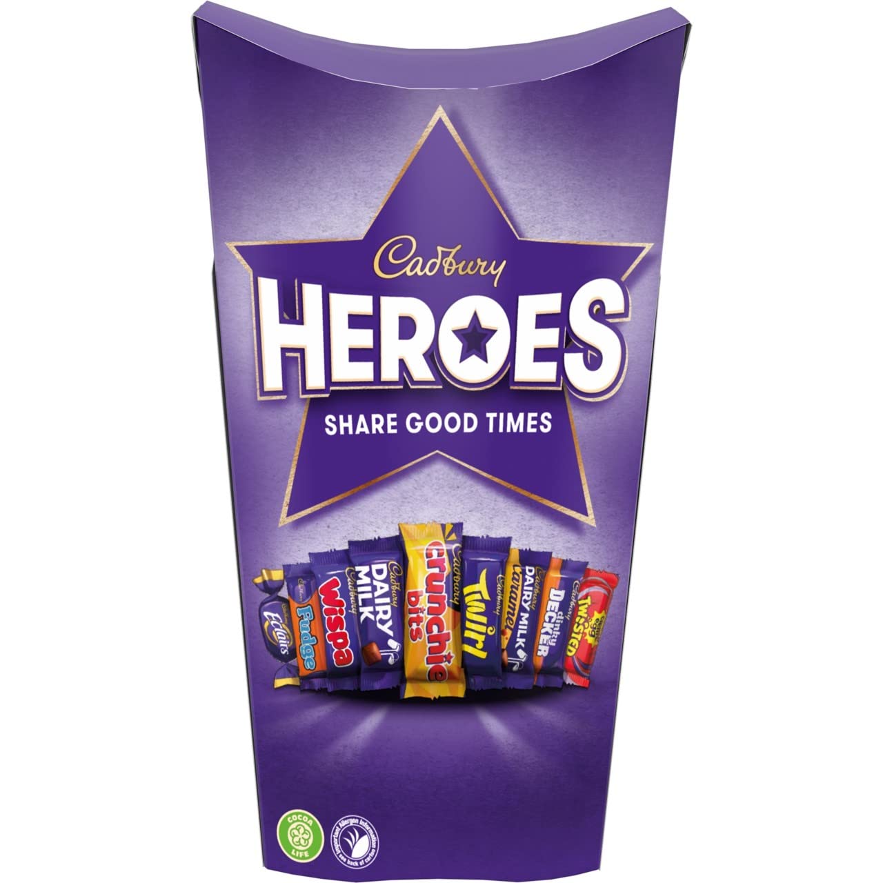 Cadbury Heroes Assorted Miniature Chocolate Bars 290g Carton 3