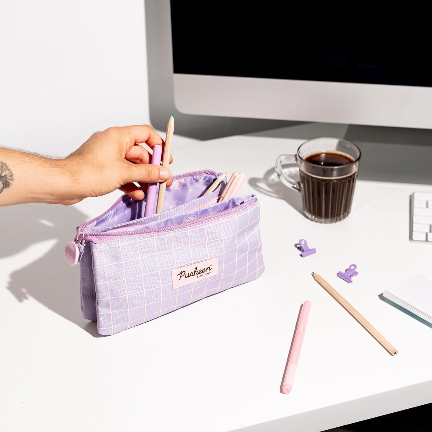 Grupo Erik Pusheen Triple Compartment Pencil Case 5