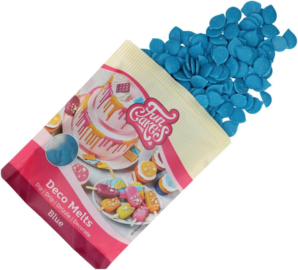 FunCakes Deco Melts Blue - AZO Free Baking Melts, 250g
