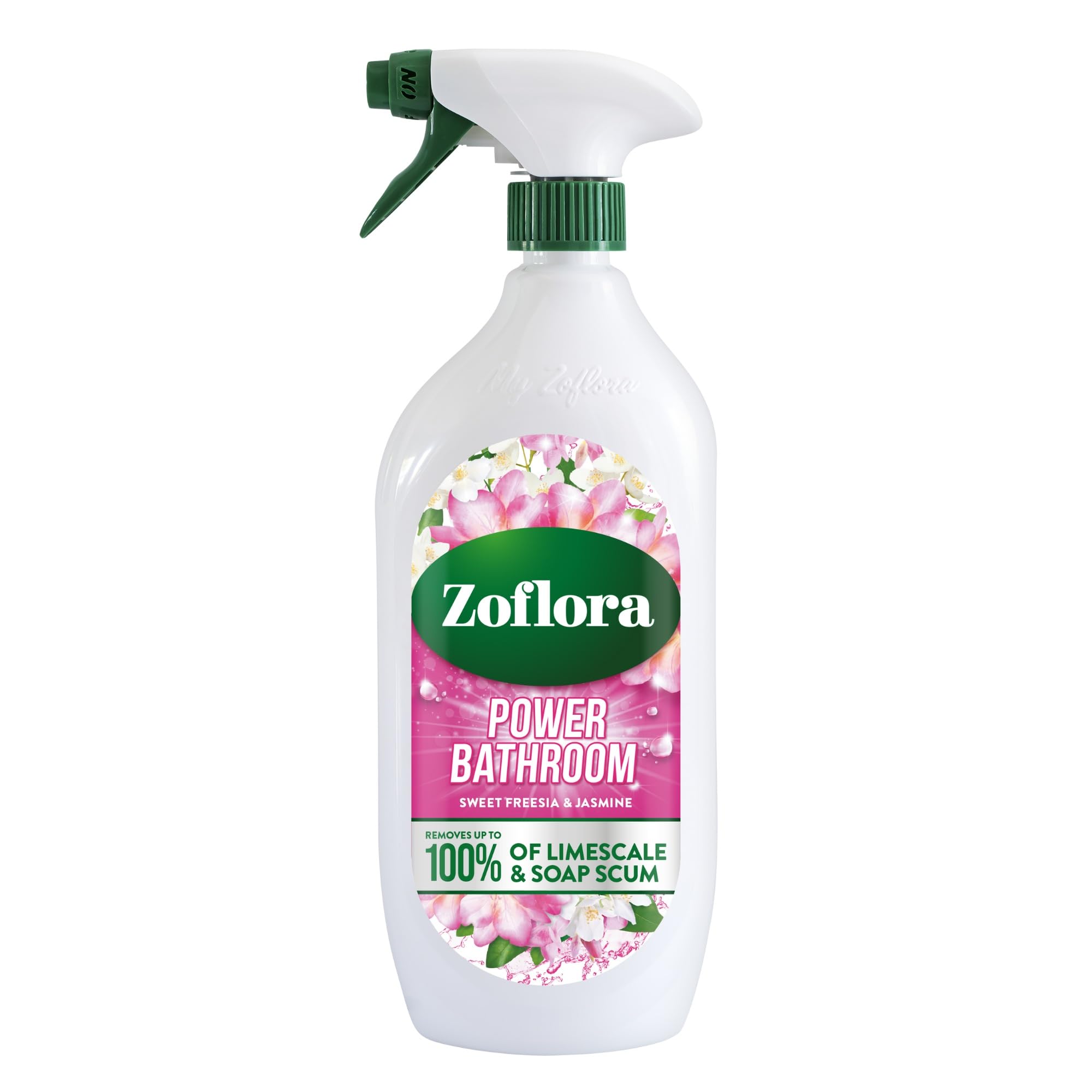Zoflora Sweet Freesia & Jasmine Power Bathroom Cleaner - Removes Soap Scum & Limescale | 800ml
