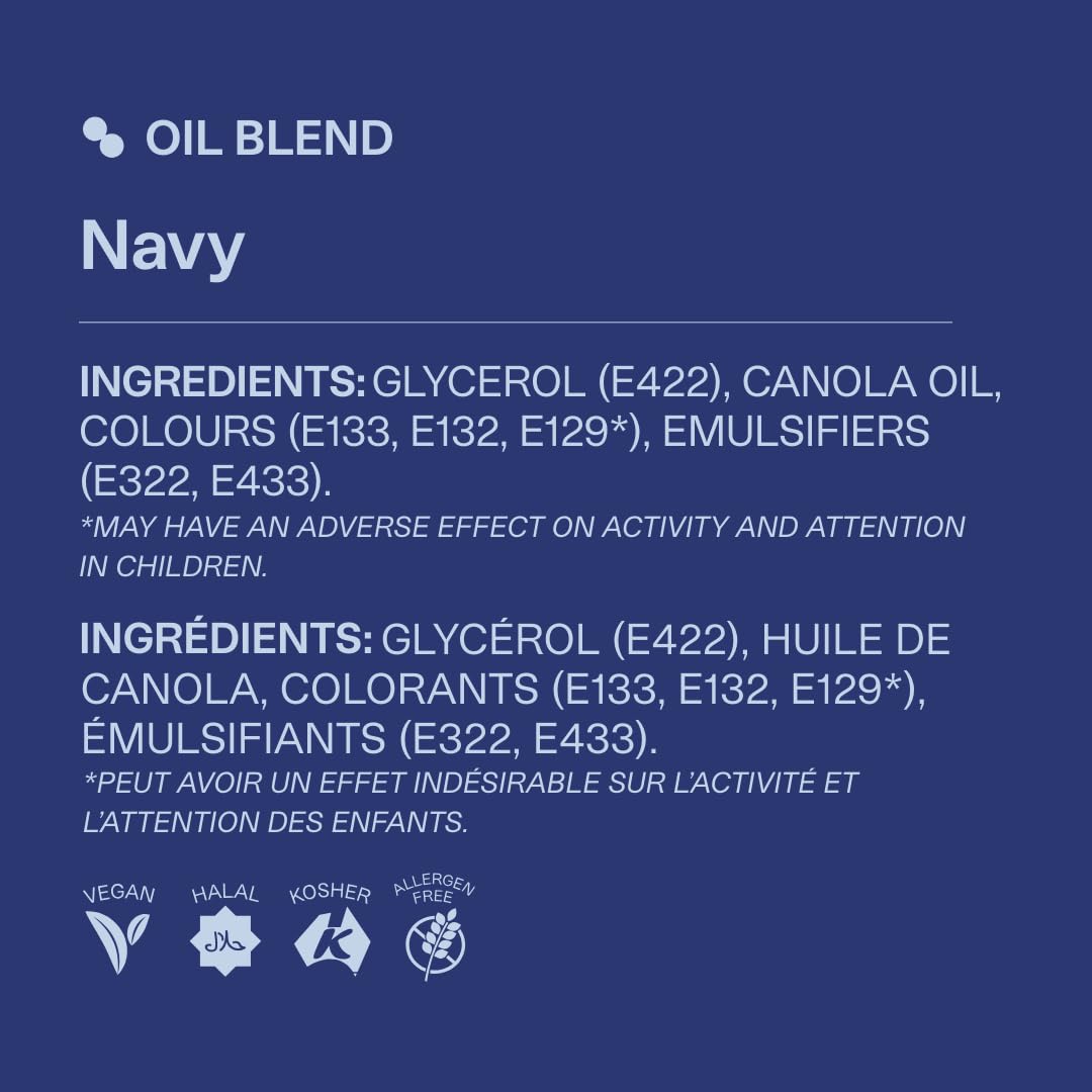 Colour Mill Oil Blend Food Colouring Navy - Oil-Based Baking Colour 20ml 4