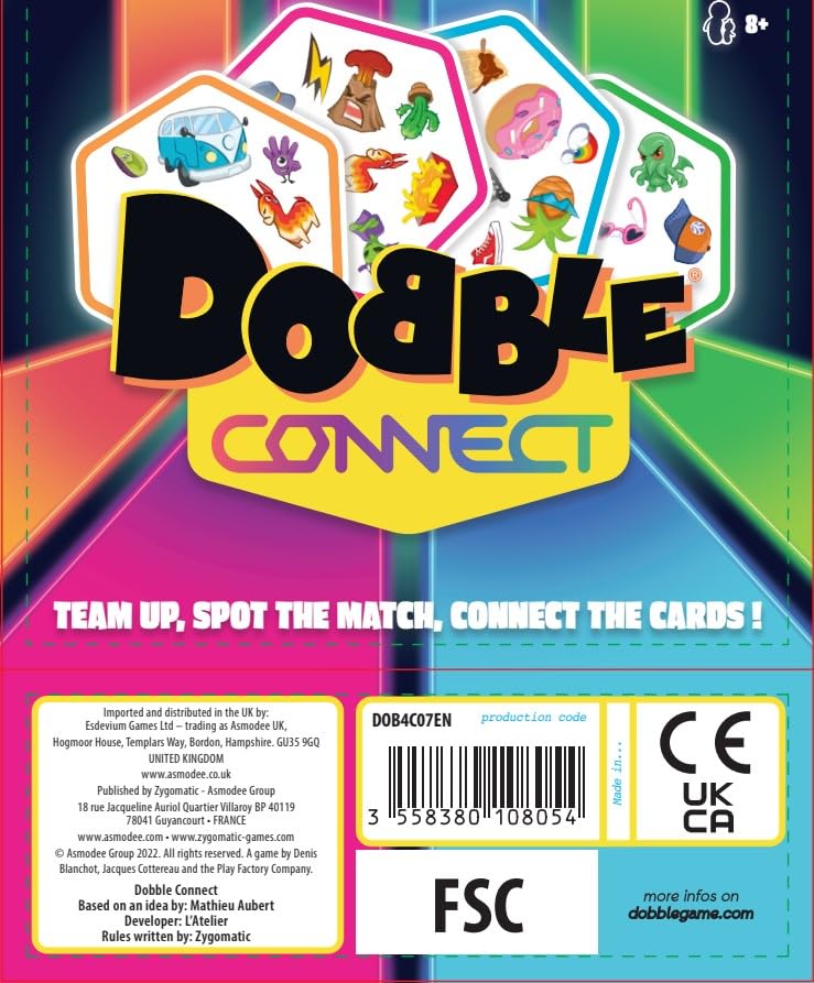 Asmodee Dobble Connect Card Game for 2-8 Players, Ages 8+, 20-Minute Play Time 7