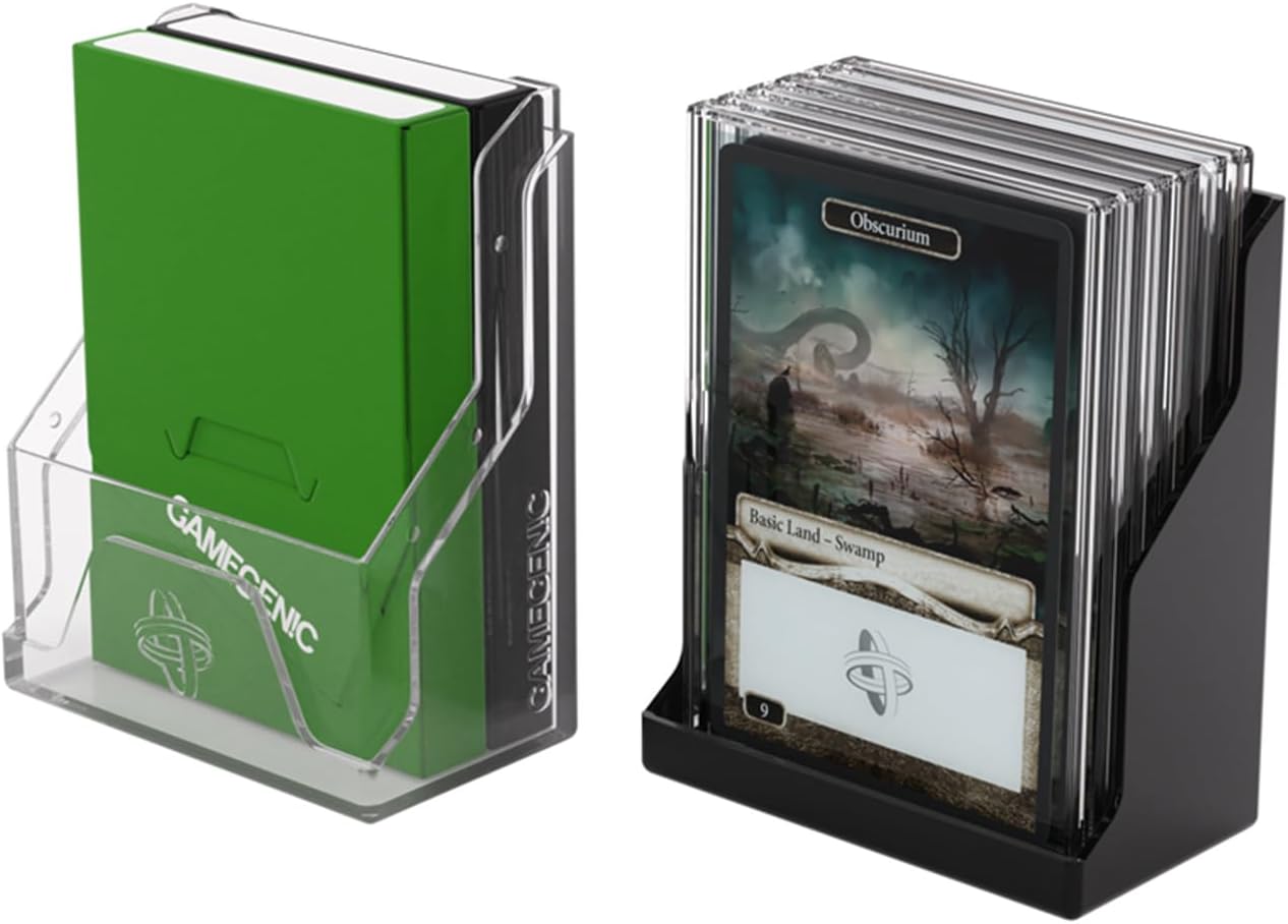 Gamegenic Bastion 50+ Black/Transparent Deck Box for Card Games 5