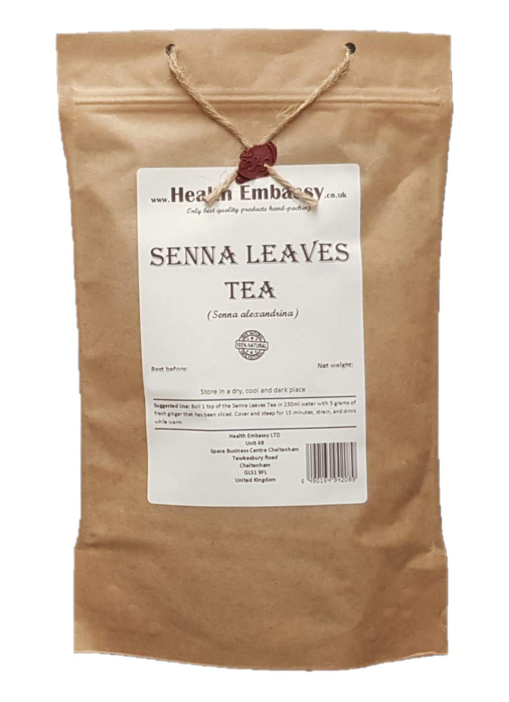 Health Embassy Senna Leaves Tea (Senna alexandrina) - 50 g Herbal Infusion