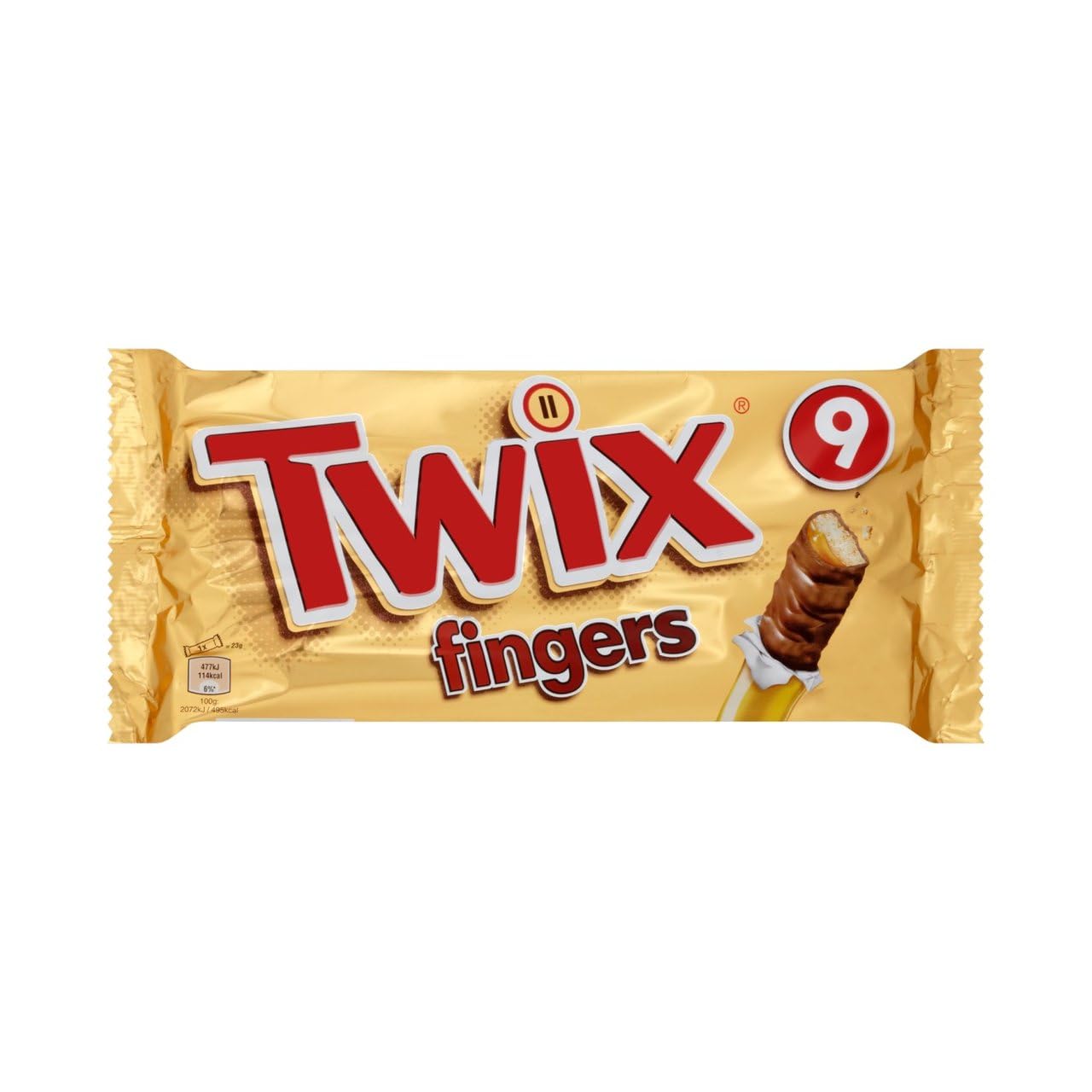 Twix Chocolate Bars, Caramel & Milk Chocolate Biscuits, 9 x 40g Multipack