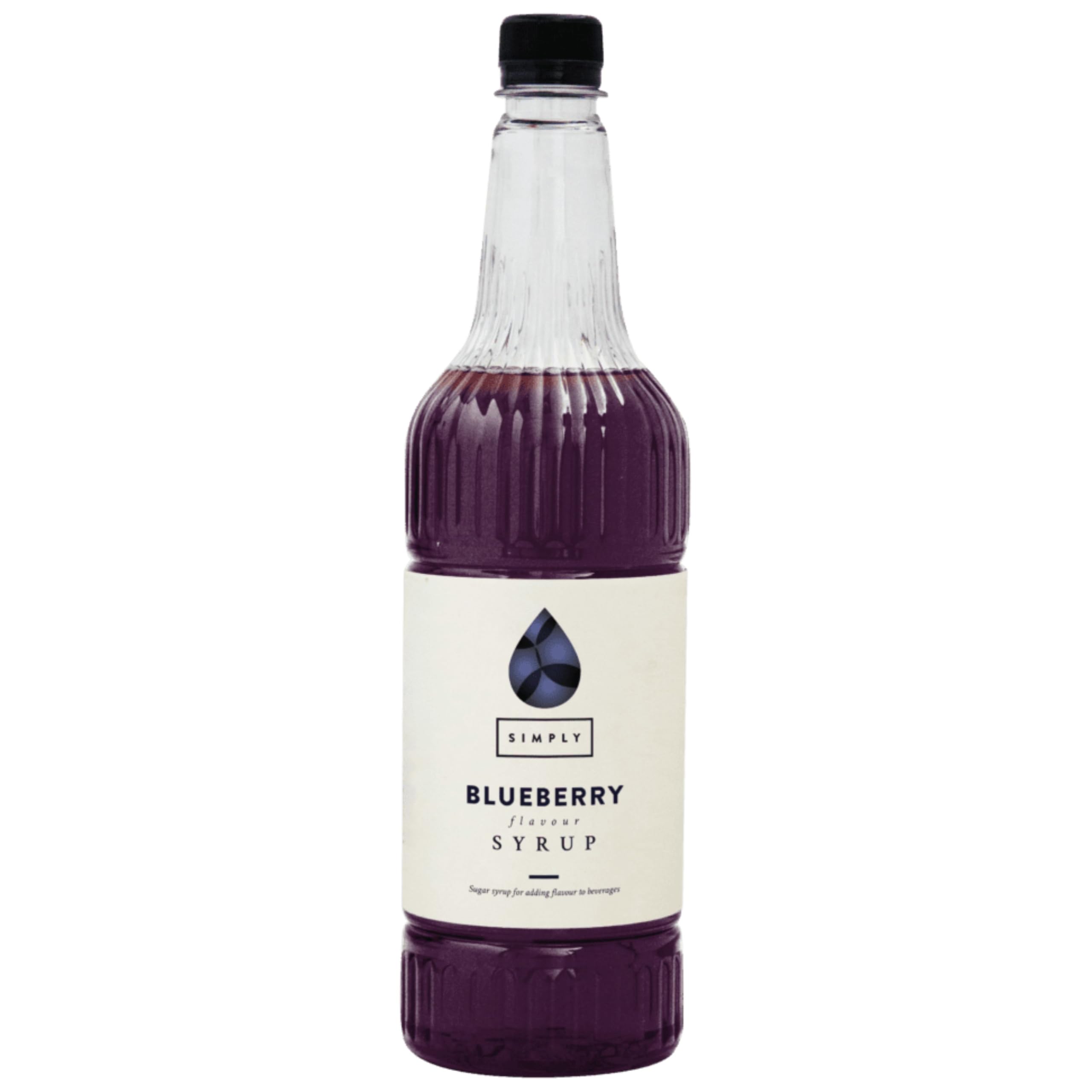 Simply Blueberry Syrup - Vegan & Nut Free Flavoured Syrup for Coffee, Cocktails | 1L 1