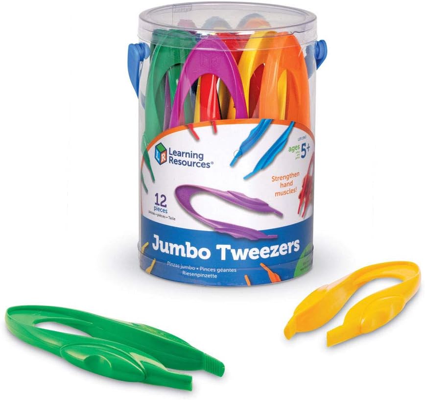 Learning Resources Jumbo Tweezers - Educational Fine Motor Skills Toy for Ages 5-9