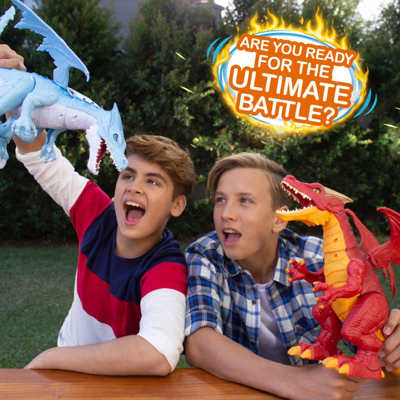 ZURU Robo Alive Fire Breathing Roaring Dragon - Electronic Interactive Play Figure, Red 4