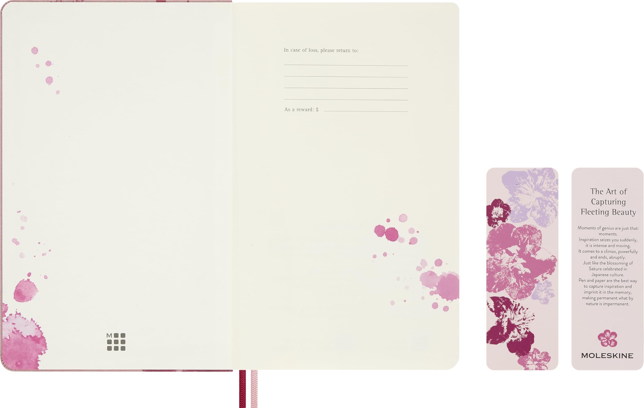 Moleskine 18-Month Weekly Planner 2026-2027 Sakura Collection - Hard Cover, Large Size 13x21cm 2