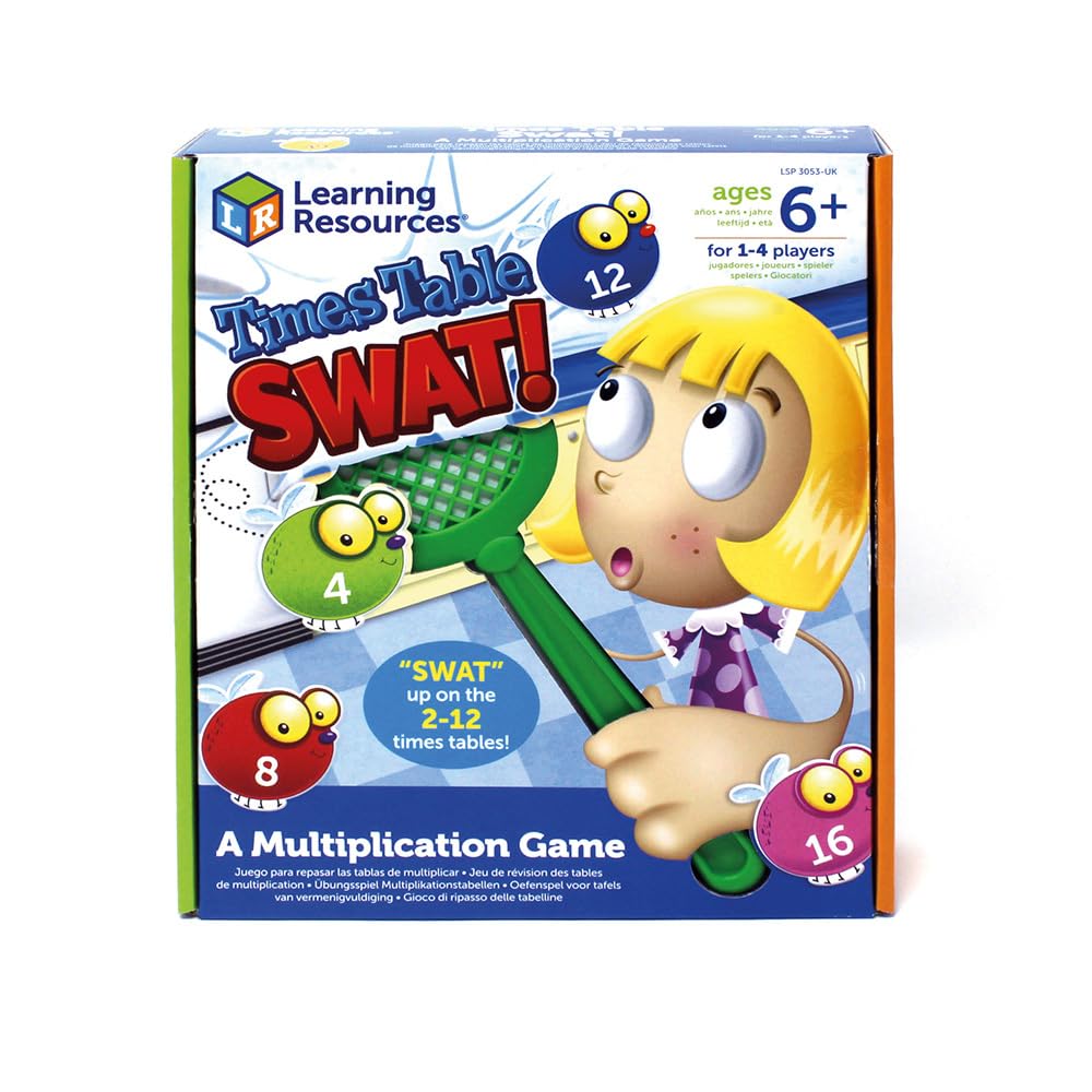 Learning Resources Times Table Swat - Educational Multiplication Game for Ages 6+ 7