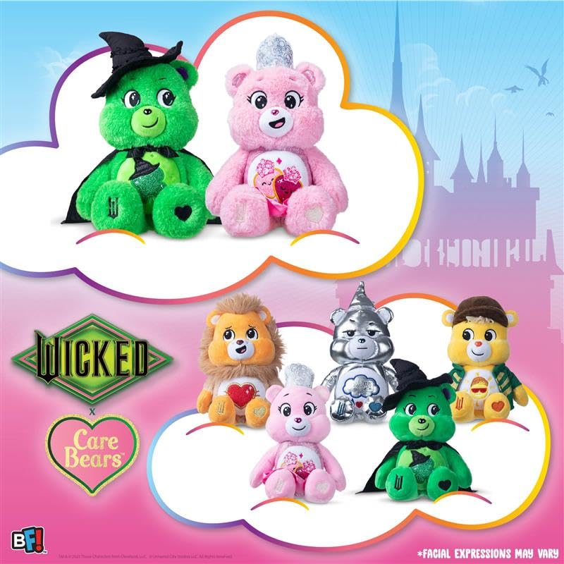 Care Bears x Wicked Good Luck Bear as Elphaba 22cm Plush - Collectible Stuffed Animal 2