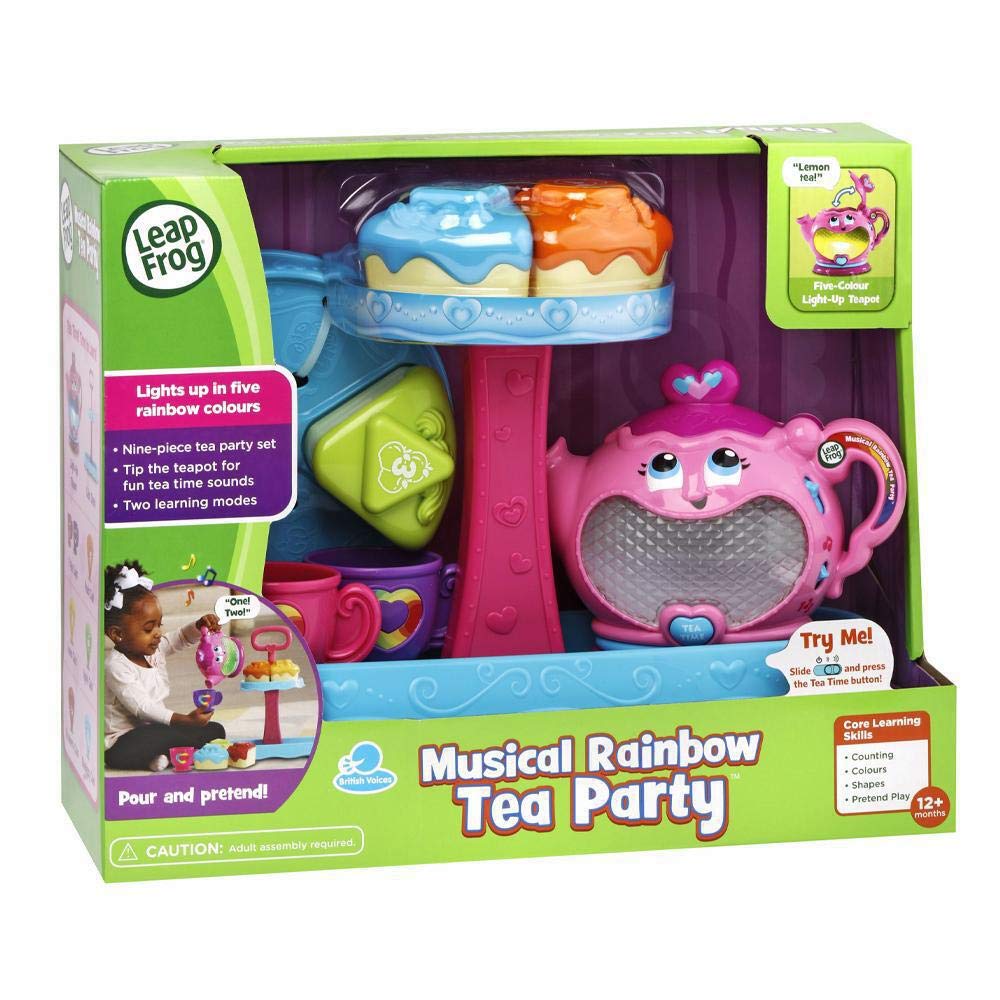 LeapFrog Musical Rainbow Tea Party - Educational Pretend Play Tea Set with Lights, Songs & Shape Sorter 3