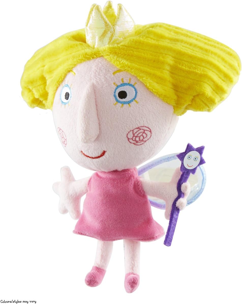 Ben & Holly Talking Soft Toy - Princess Holly Plush with Wand, 18 cm - Ages 18 Months+