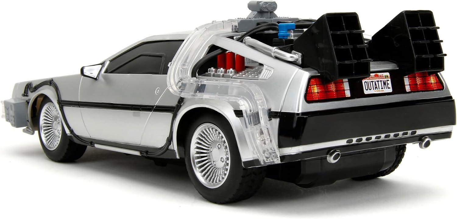 Jada Back to the Future Time Machine Remote Controlled Vehicle - 1:16 Scale, Black 4
