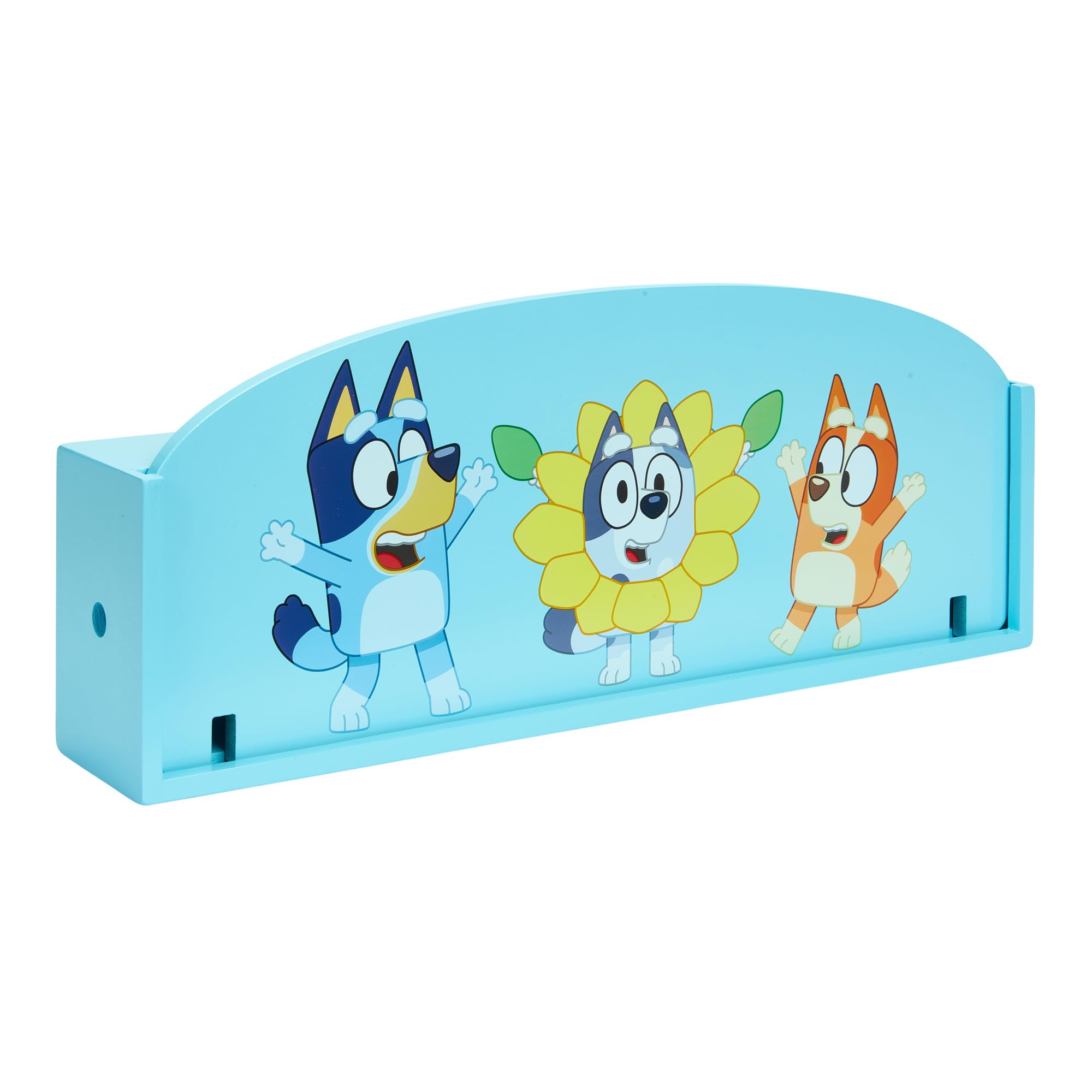 Bluey Wooden Puppet Theater Playset - FSC-Certified Wood, Includes 2 Hand Puppets 3