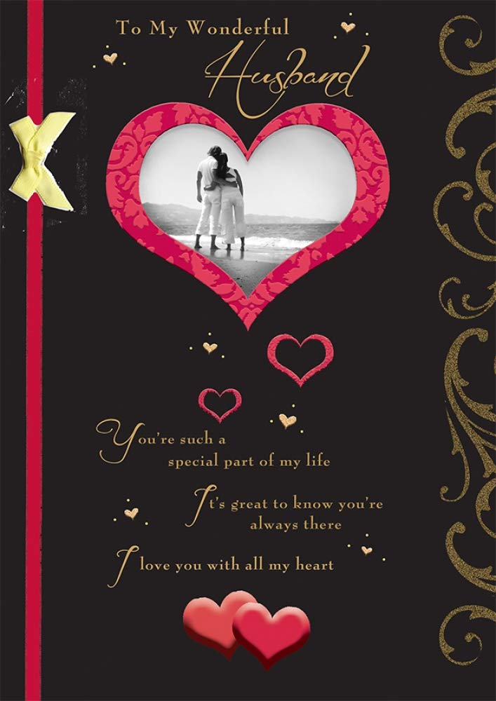 Piccadilly Greetings Traditional Husband Birthday Card | 10 x 7 Inches | Designed & Made in the UK 1