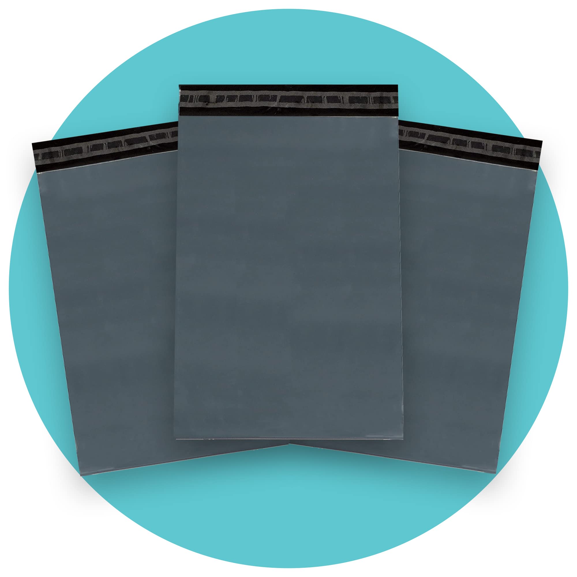 Triplast Plastic Mailing Postal Bags - 10 x 14 Inch Grey, Puncture Resistant | Pack of 200 1