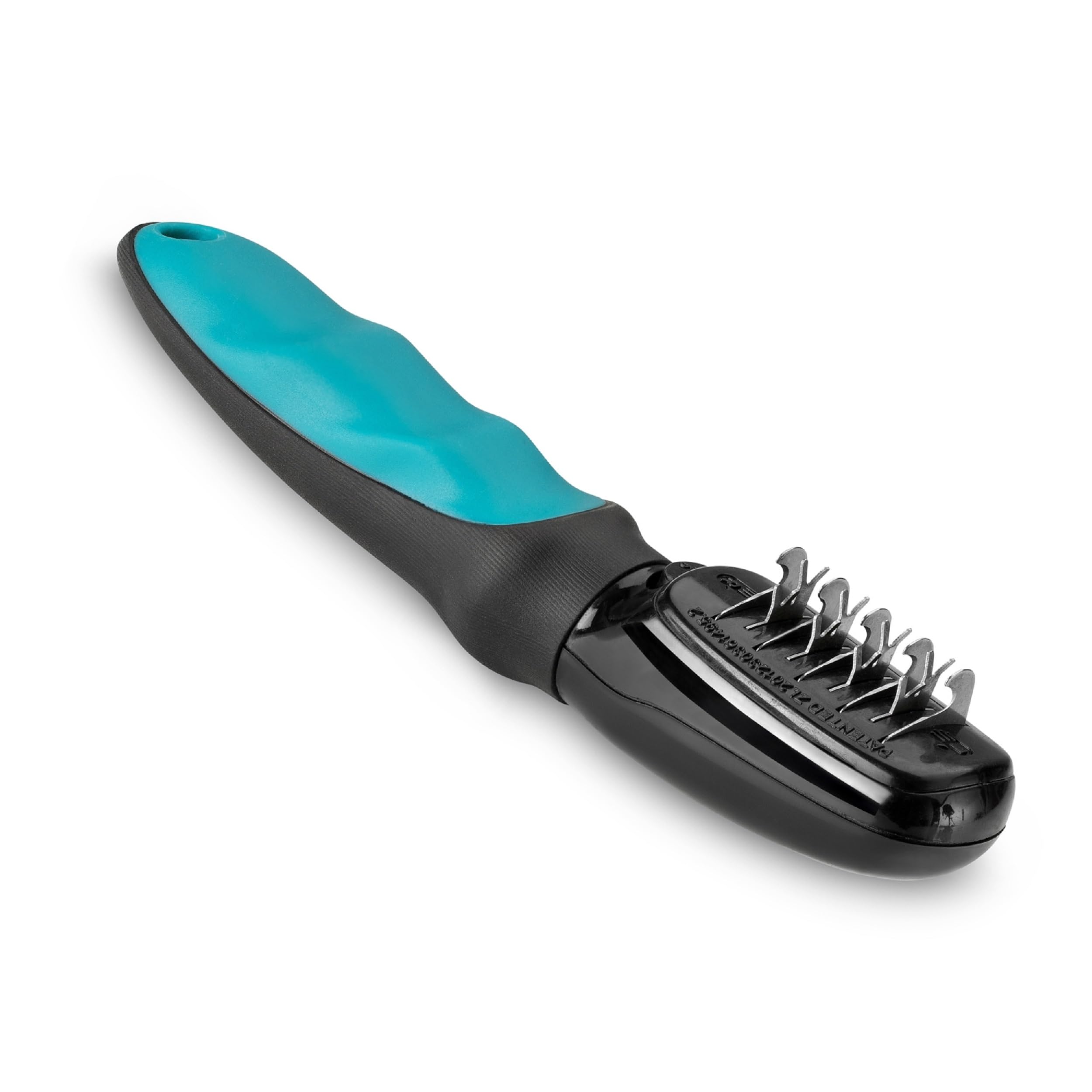 Mikki Matt Breaker Rake - De-Matting Comb Tool for Dogs & Cats | Stainless Steel Blade | Black/Teal