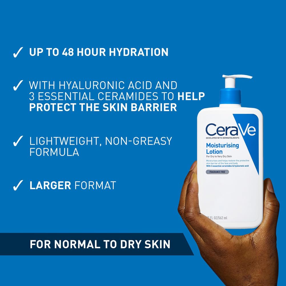 CeraVe Moisturising Lotion - Daily Face & Body Moisturiser (With 3 Essential Ceramides) 6