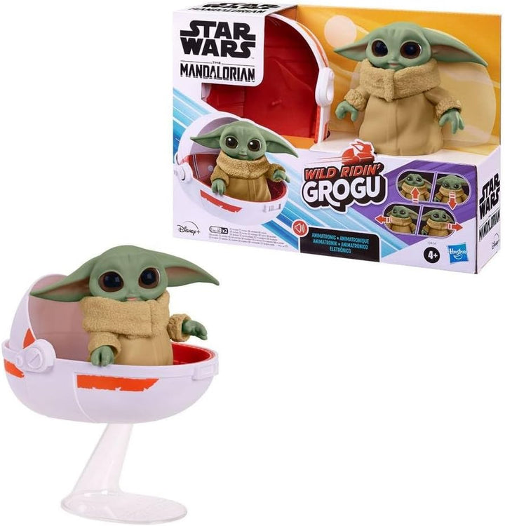 Star Wars Wild Ridin' Grogu, The Child Animatronic, Sound and Motion Combinations, Toy for Kids Ages 4 and Up