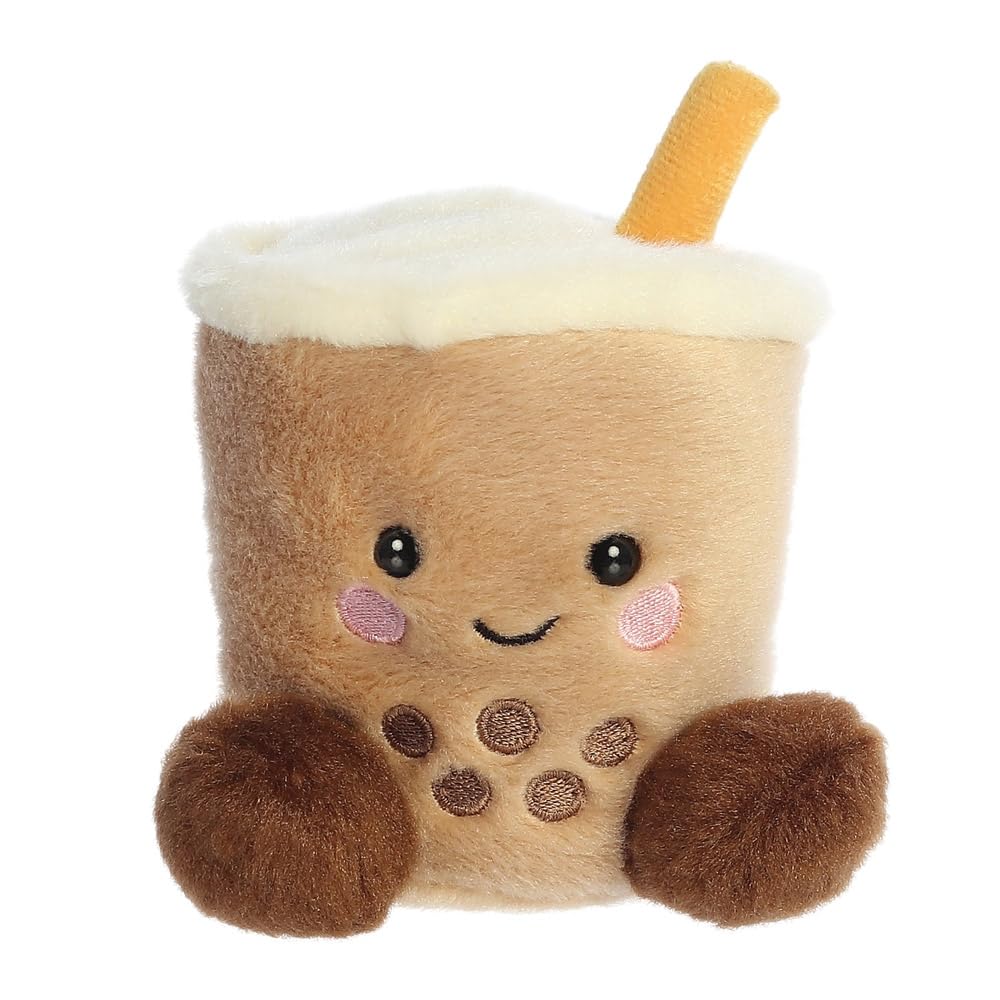 AURORA Palm Pals Milky Tea Boba Stuffed Toy | Soft Polyester Plush | Suitable from Birth