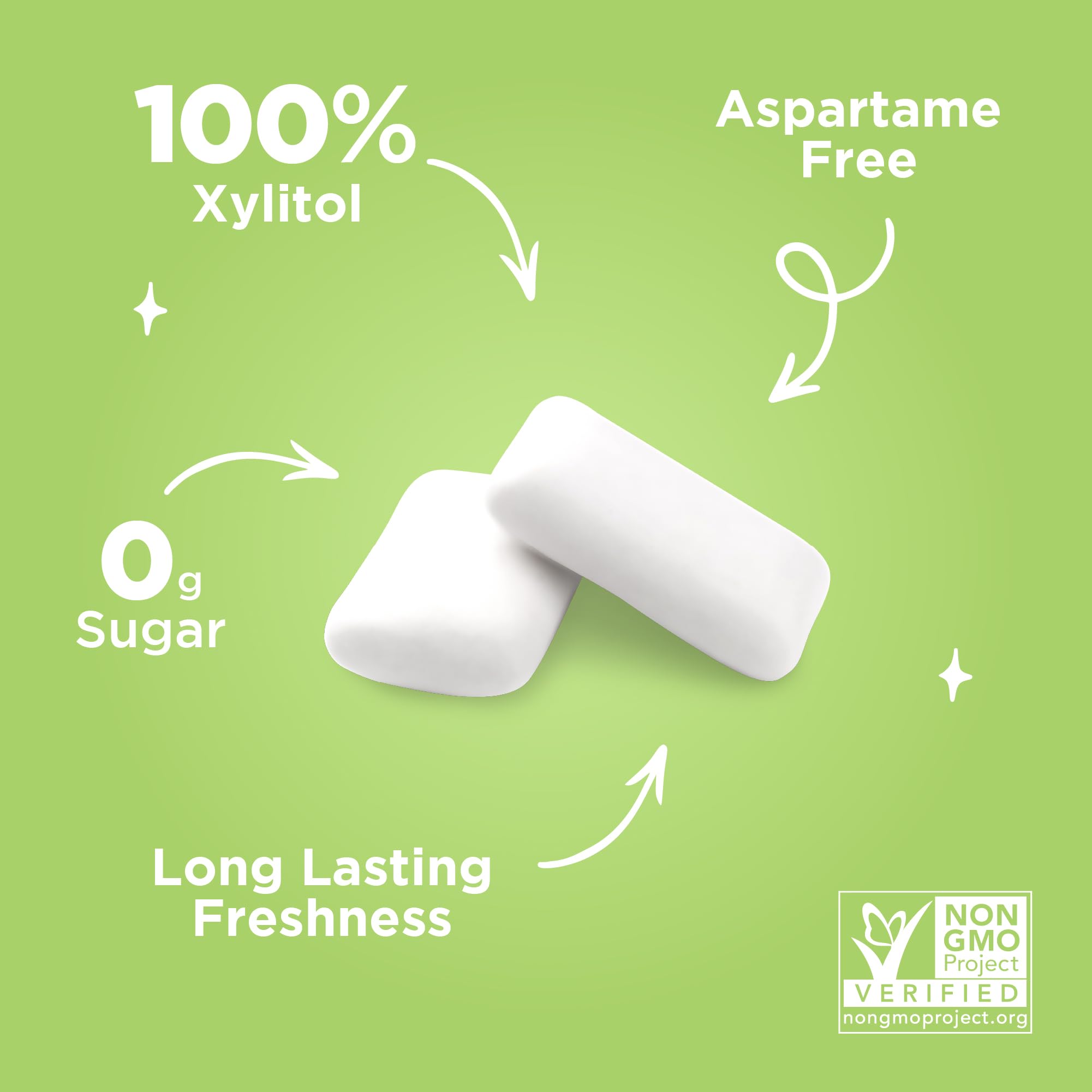 PUR - Coolmint Sugar-Free Chewing Gum (55 Pieces, Pack of 6)