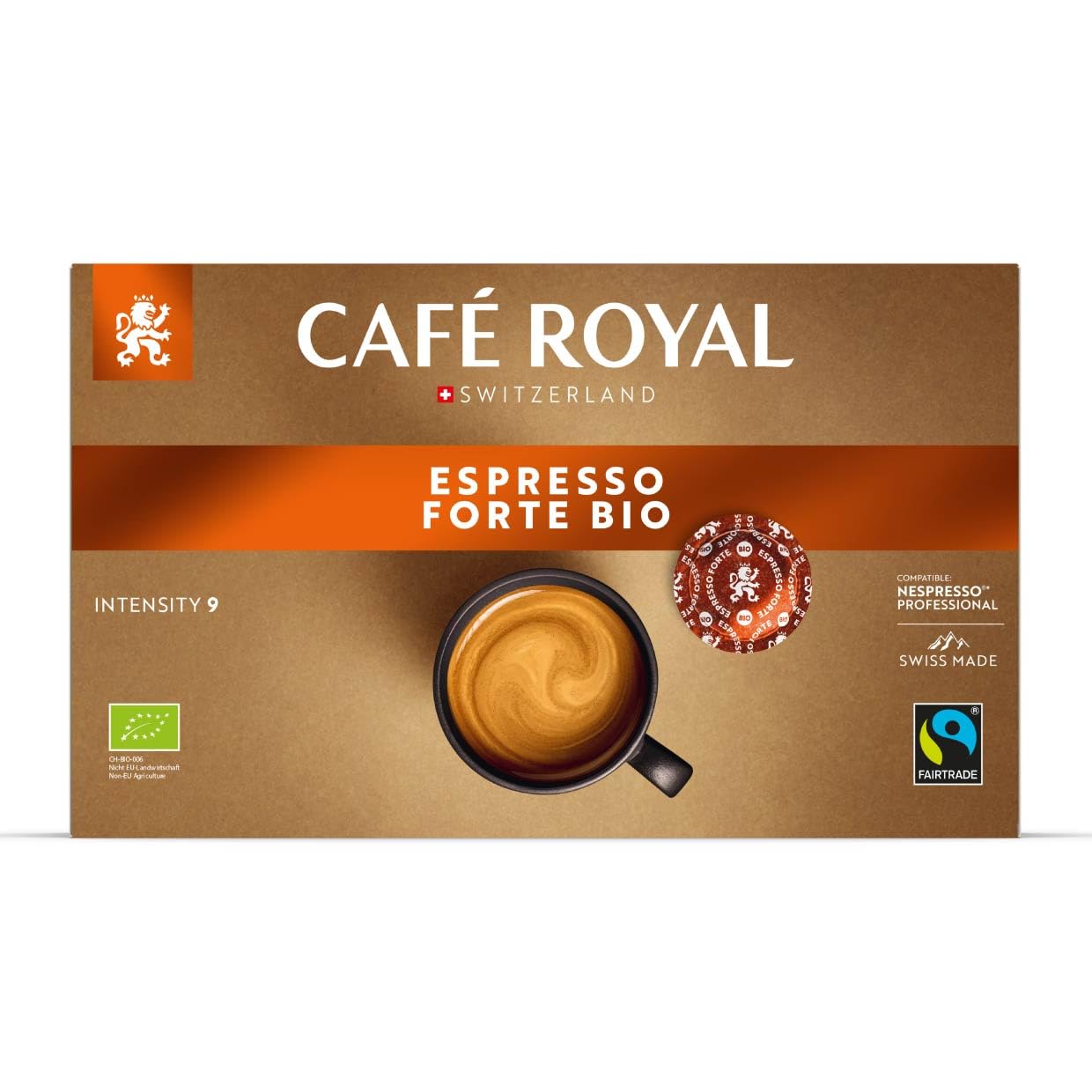 Café Royal Professional Pads - Organic Espresso Forte | 50 Count | Nespresso Professional Compatible 2