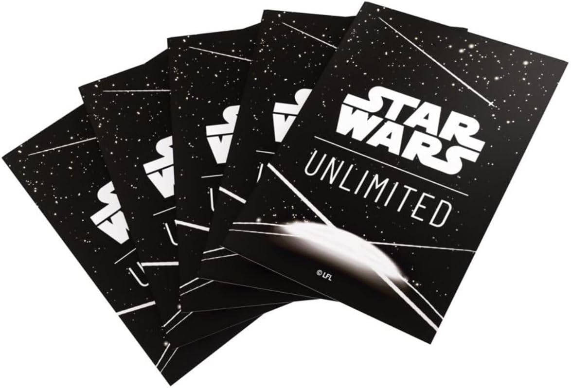 Gamegenic Star Wars Unlimited Art Sleeves 60-Pack, White & Clear Design 3