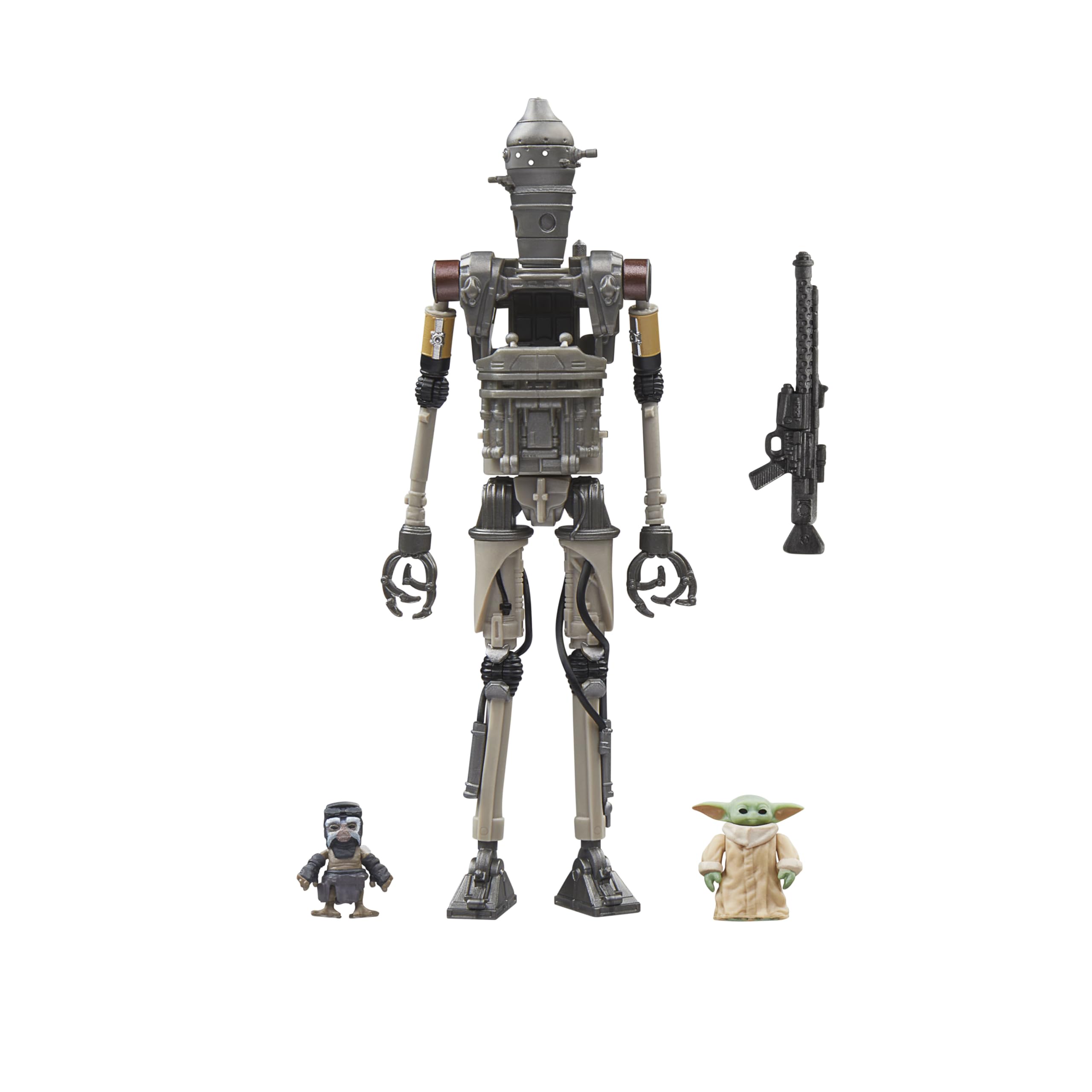 Star Wars The Vintage Collection IG-12, Grogu & Anzellan 9.5-cm Action Figure Set - Ages 4+