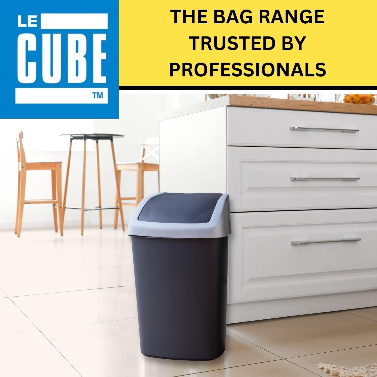 Le Cube - LE CUBE 480 Swing Bin Liner Dispenser 40L, Pack of 200 6