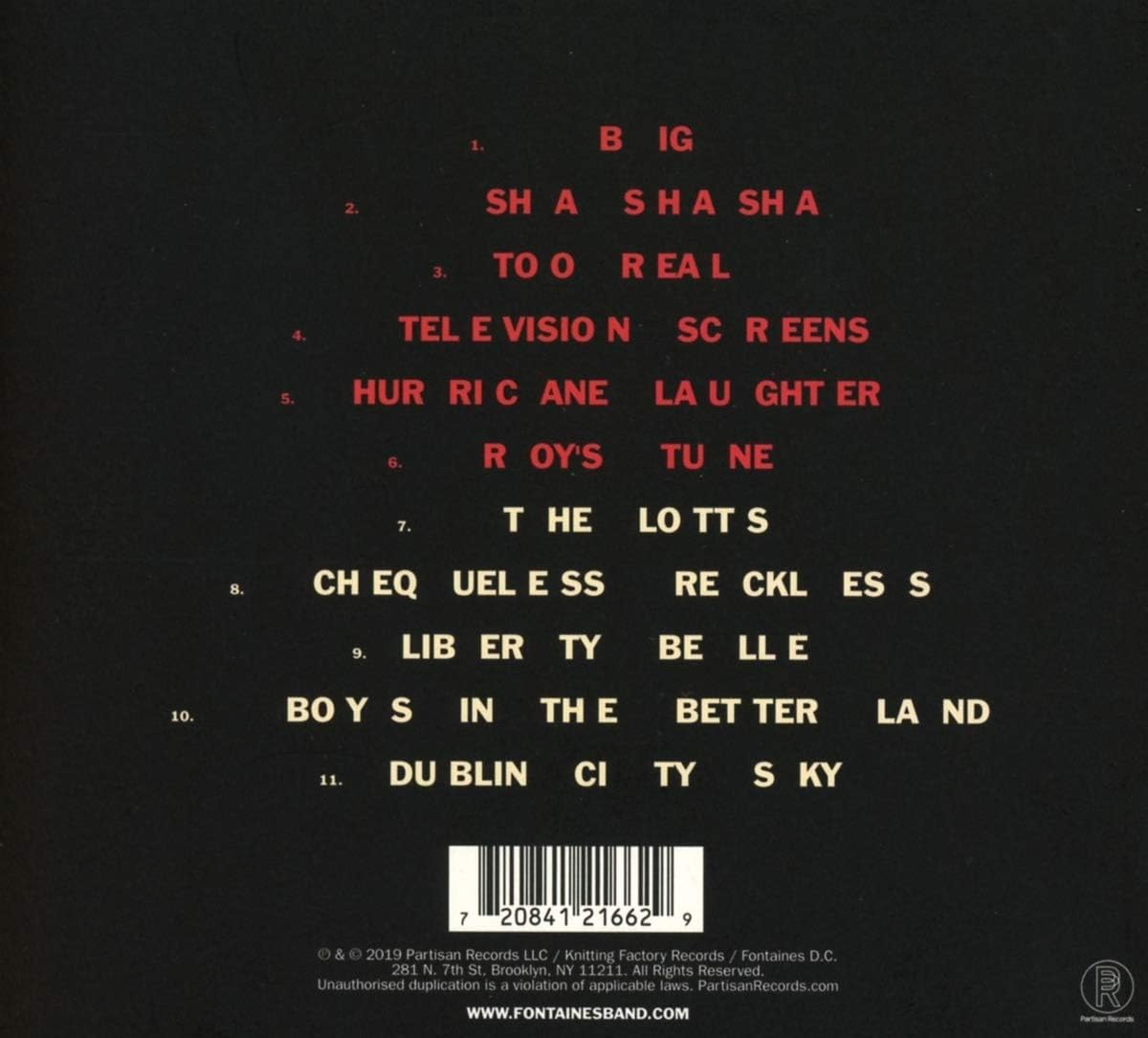 Fontaines D.C. - Dogrel [Vinyl] [Audio CD]