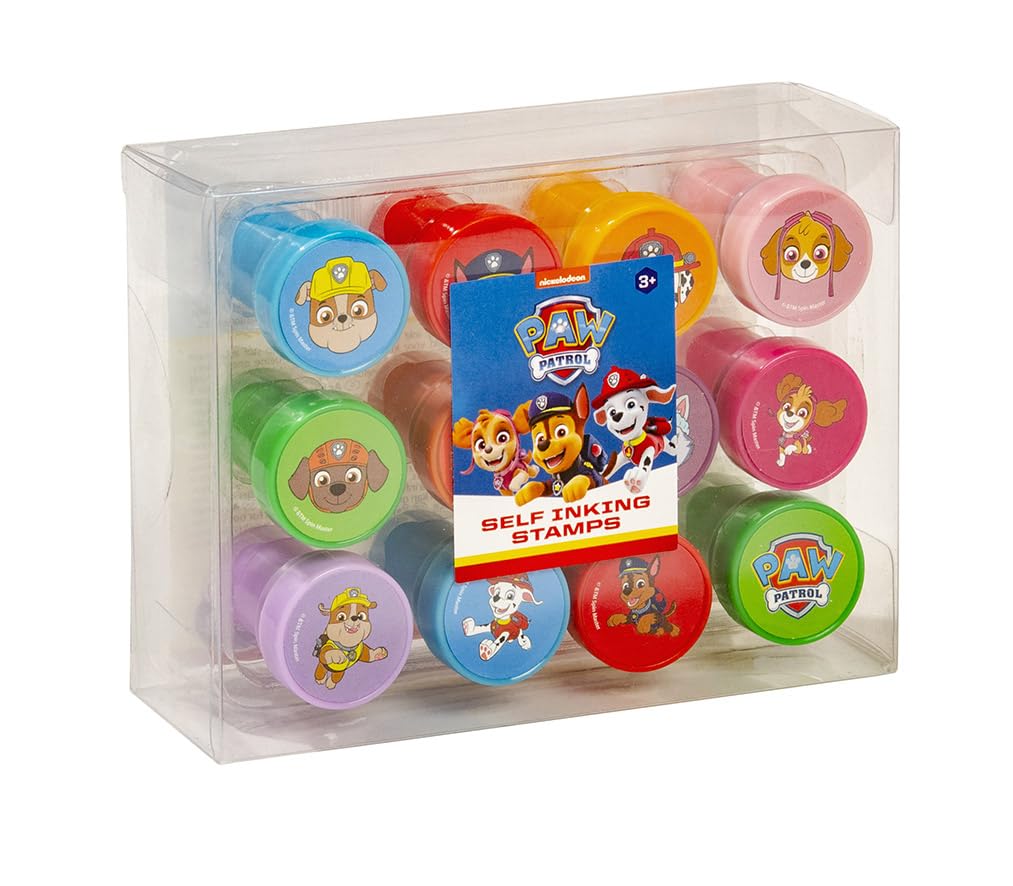 Paw Patrol Stamp Set - Self-Inking Stamps with Chase, Marshall, Skye, Rubble, Zuma Motifs 5