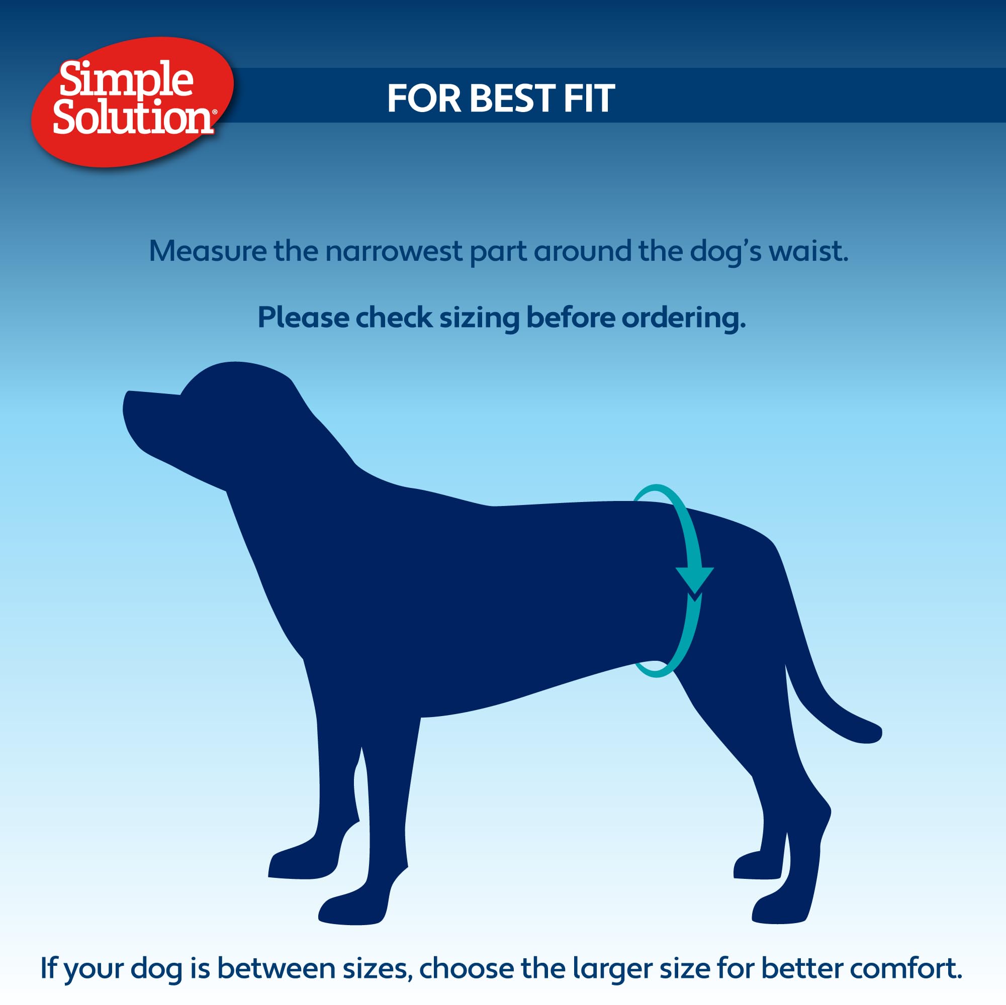 Simple Solution Disposable Male Dog Diapers - Medium (11-22kg) | 12 Count 4