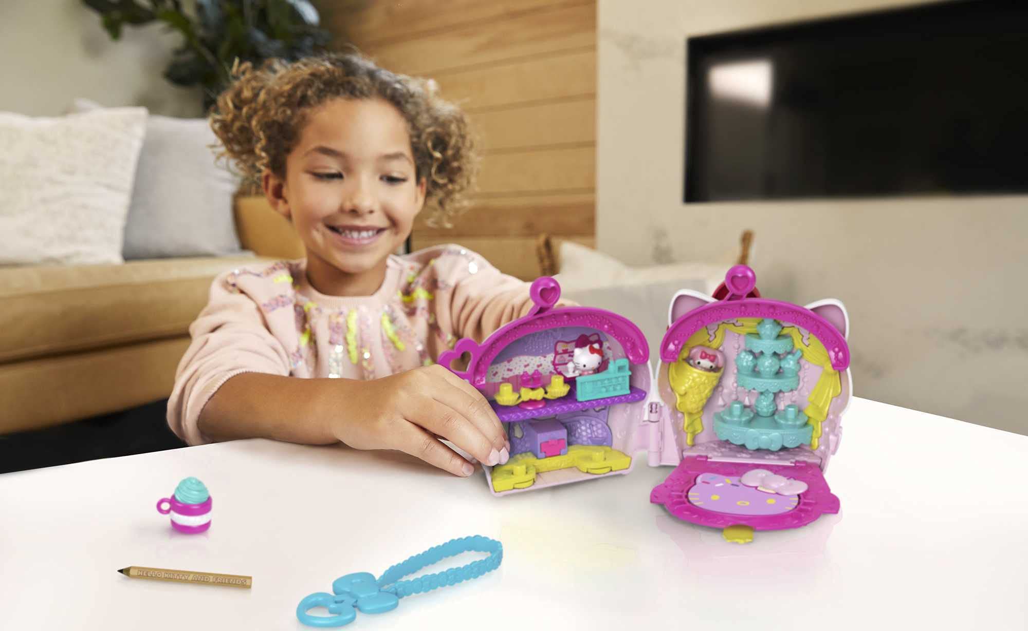 Hello Kitty and Friends Minis Cupcake Bakery Playset - 7-Piece Interactive Toy for Kids 6 Months - 3 Years 6