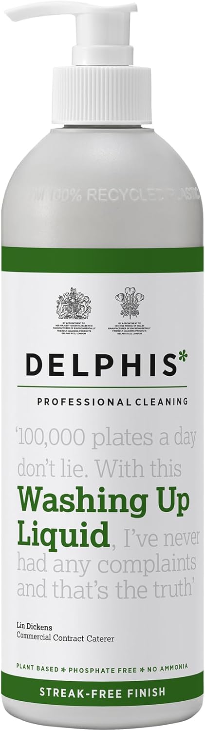 Delphis Eco - Washing Up Liquid 500ml | Natural, Plant-Based, Vegan Friendly