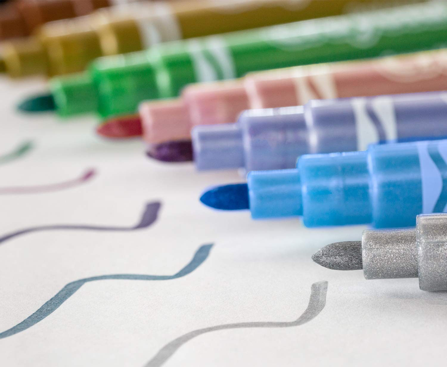 Crayola Metallic Markers - 6 Shimmering Colors for Arts & Crafts | Ages 3+