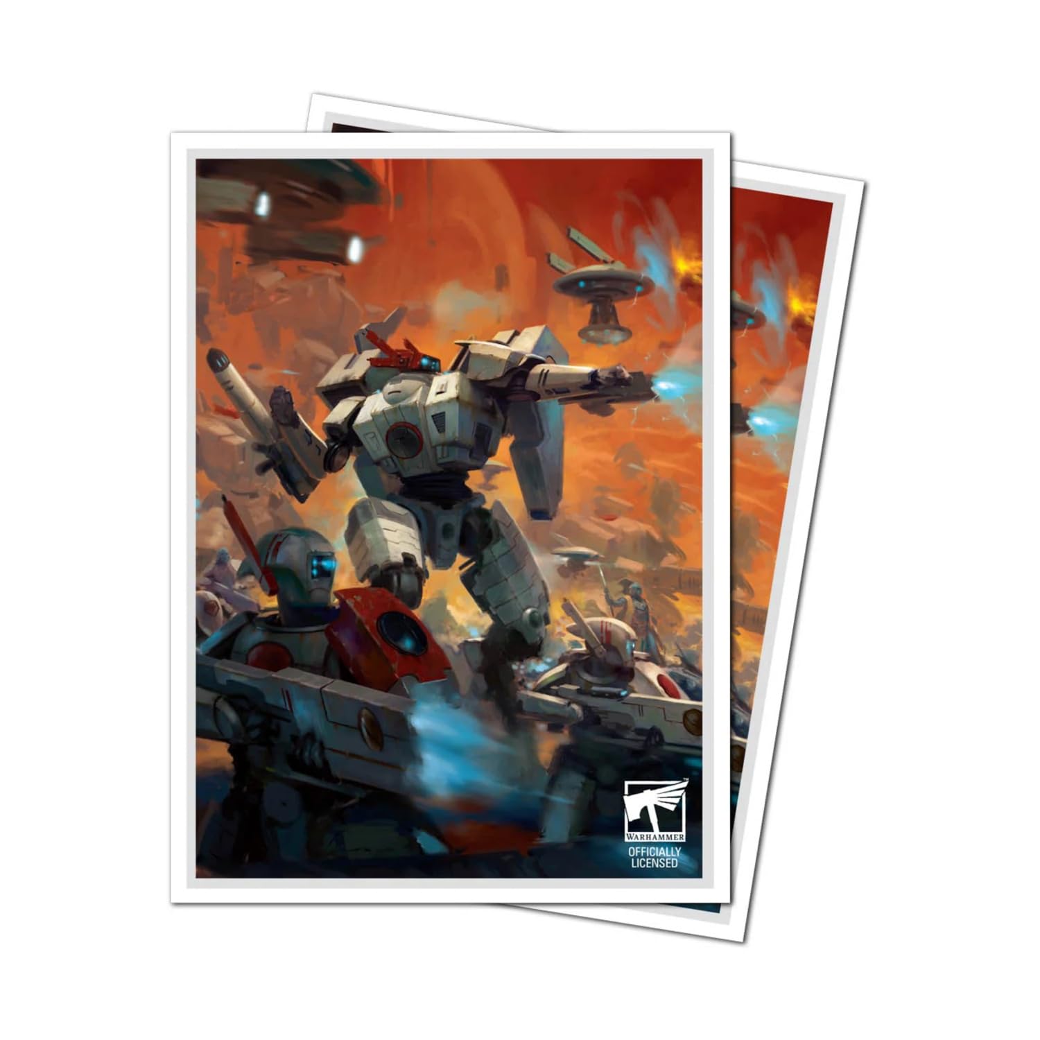 Ultra Pro Warhammer 40,000 T'au Empire APEX Deck Protector Sleeves - 105 Count | Standard Size