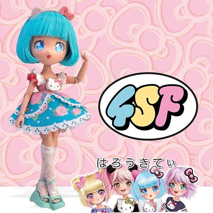 Hello Kitty Manga Doll - Blue Pretty Pink Fashion Edition, Ages 3+ 3
