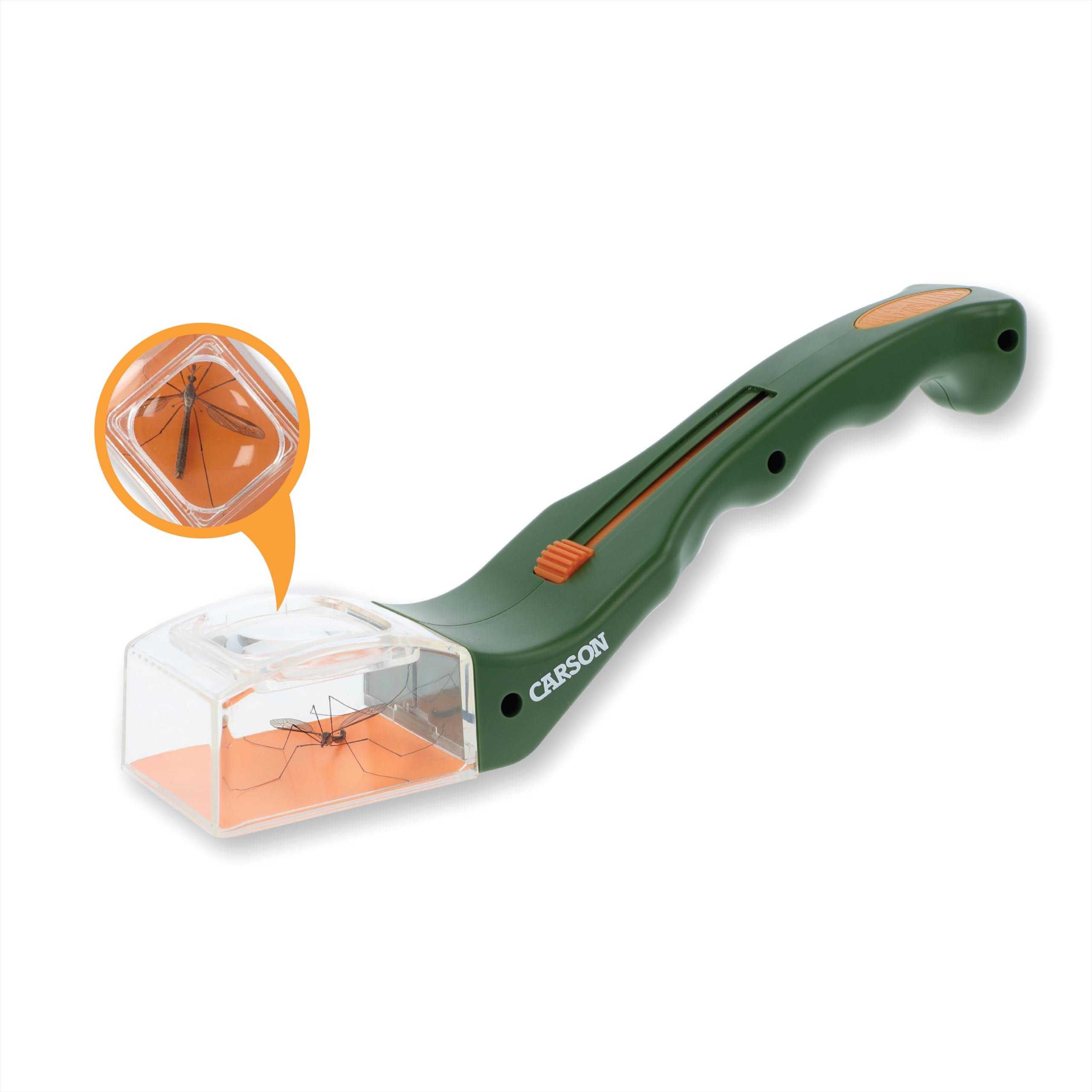 Carson HU-10 BugView Bug Catcher with Built in 5x Magnifier | Green Plastic Tool | Unisex Children 1