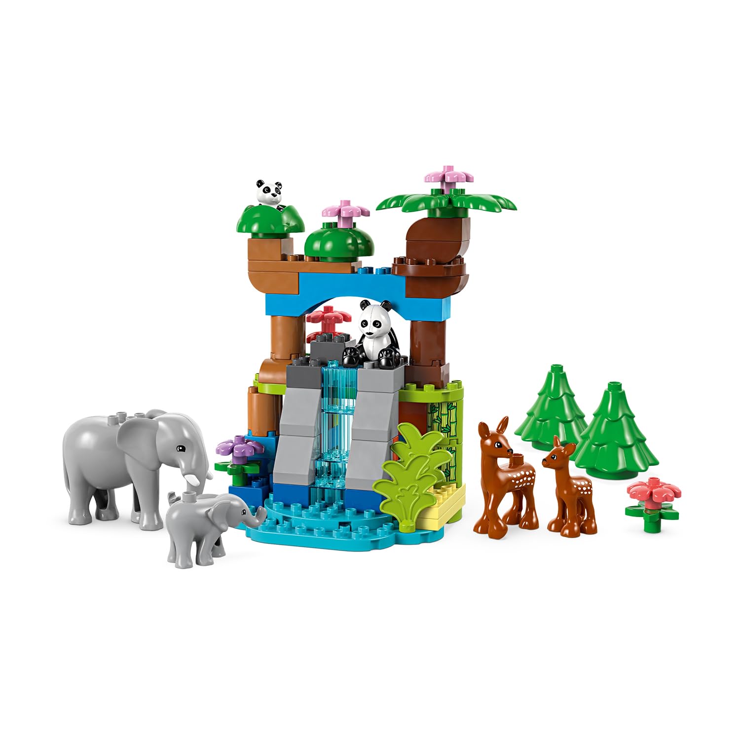 LEGO DUPLO 3in1 Wild Animal Families Set - Educational Building Toy for Toddlers 2+ 3