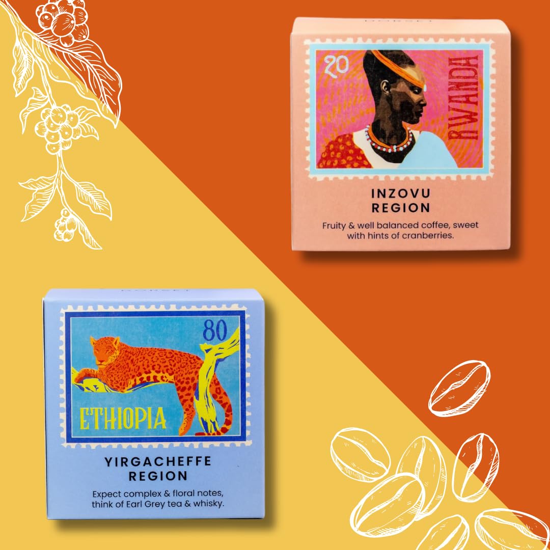 Coleridge & Lorne Single Origin Coffee gift set - 6 ground coffees from around t 12